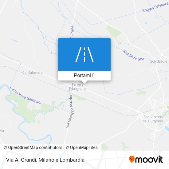 Mappa Via A. Grandi