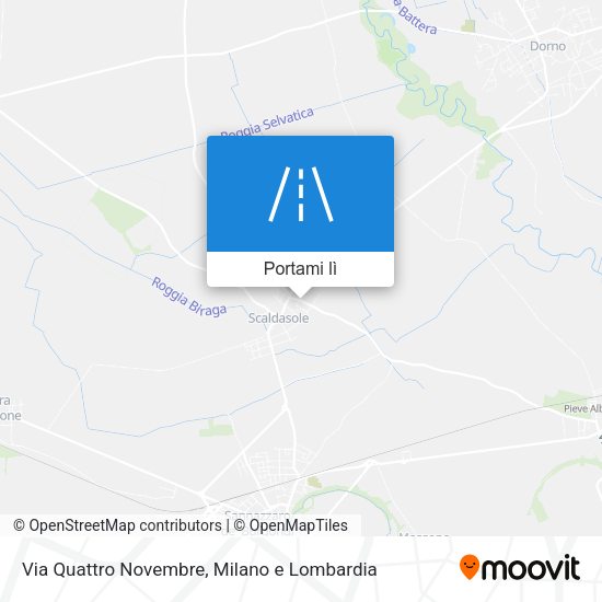 Mappa Via Quattro Novembre
