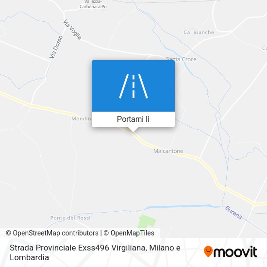 Mappa Strada Provinciale Exss496 Virgiliana