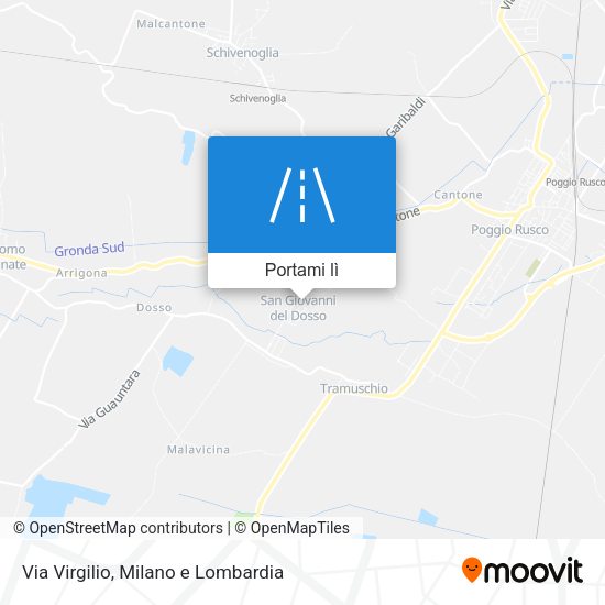 Mappa Via Virgilio