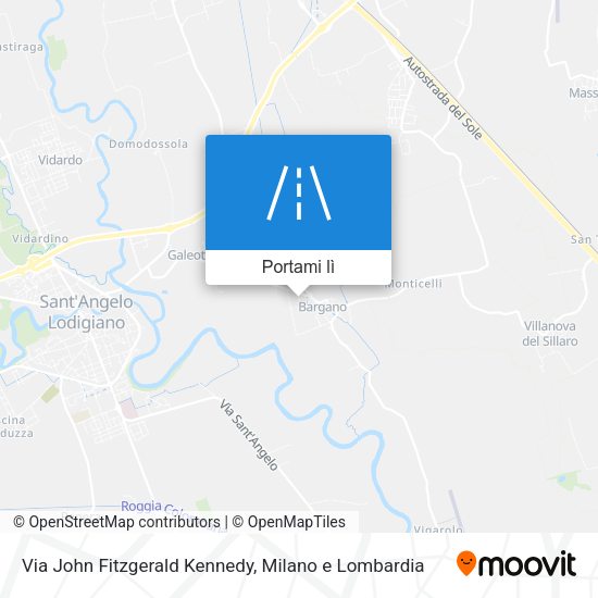 Mappa Via John Fitzgerald Kennedy