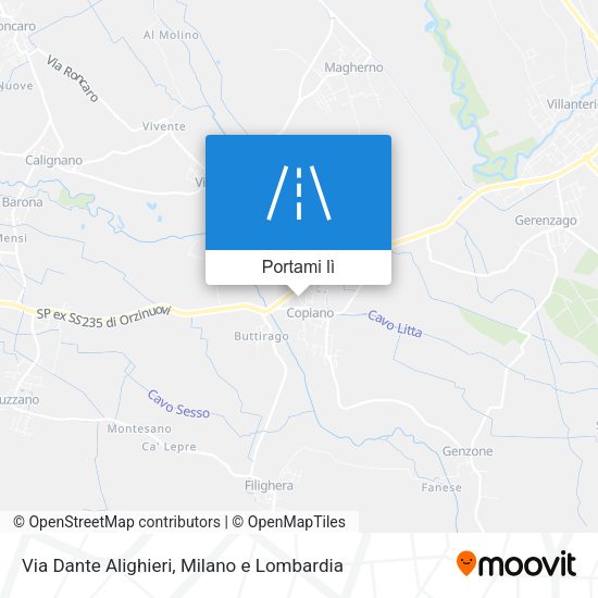 Mappa Via Dante Alighieri