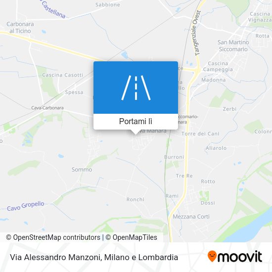 Mappa Via Alessandro Manzoni