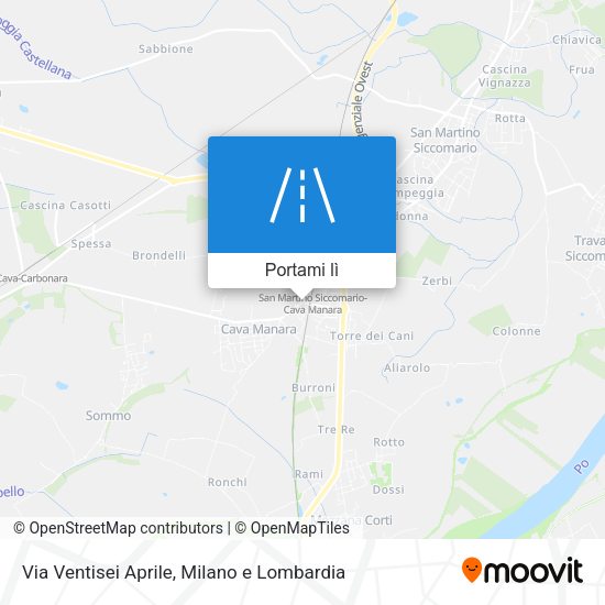 Mappa Via Ventisei Aprile