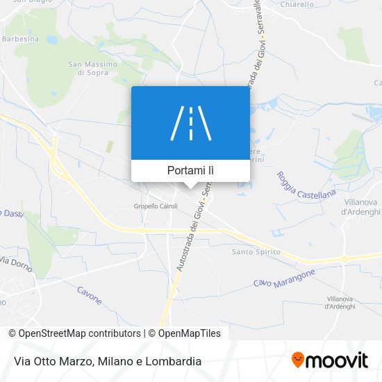 Mappa Via Otto Marzo