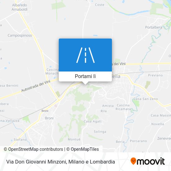 Mappa Via Don Giovanni Minzoni