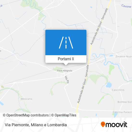 Mappa Via Piemonte