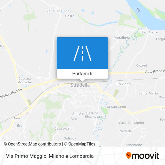Mappa Via Primo Maggio