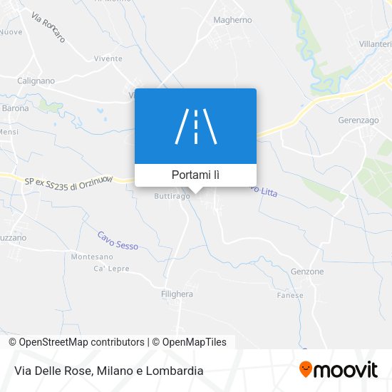 Mappa Via Delle Rose
