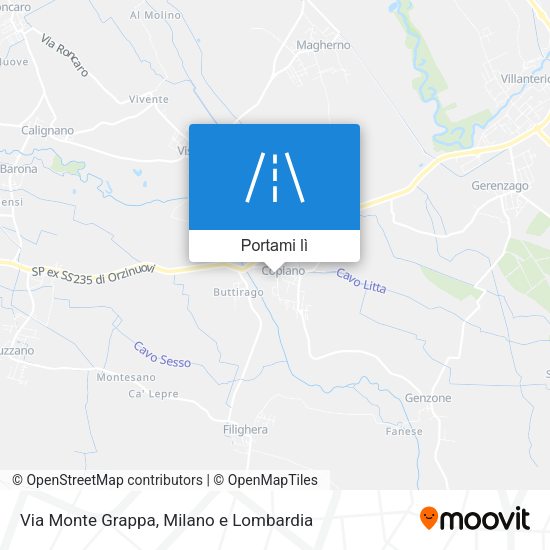 Mappa Via Monte Grappa