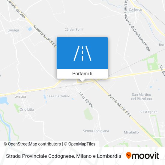 Mappa Strada Provinciale Codognese