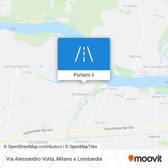 Mappa Via Alessandro Volta