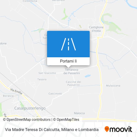 Mappa Via Madre Teresa Di Calcutta