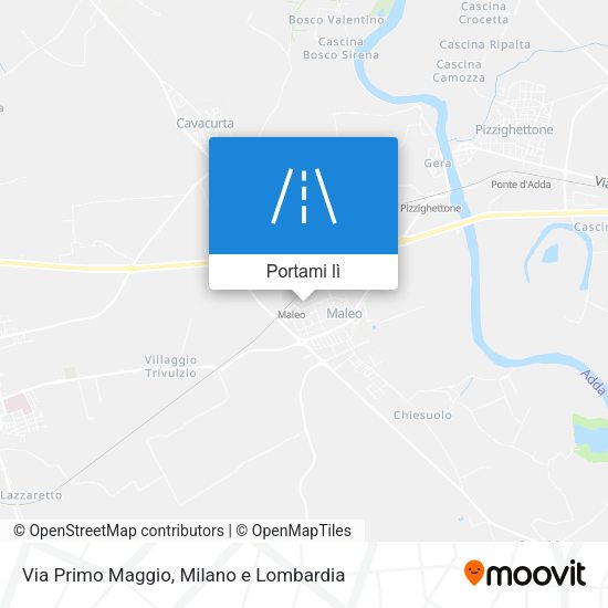 Mappa Via Primo Maggio