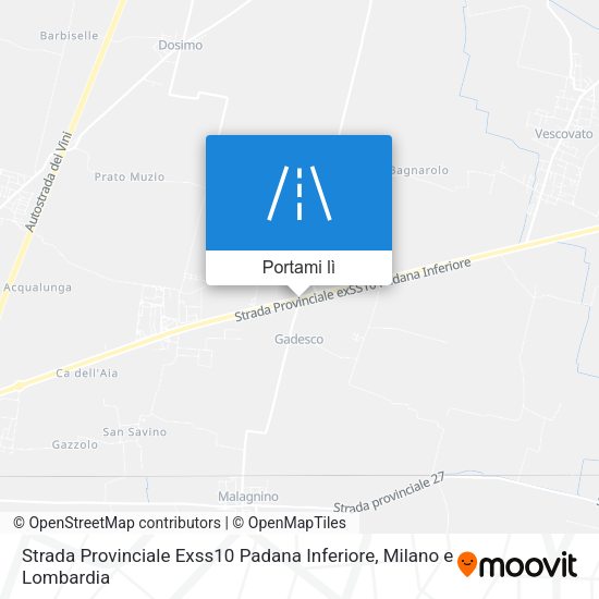 Mappa Strada Provinciale Exss10 Padana Inferiore