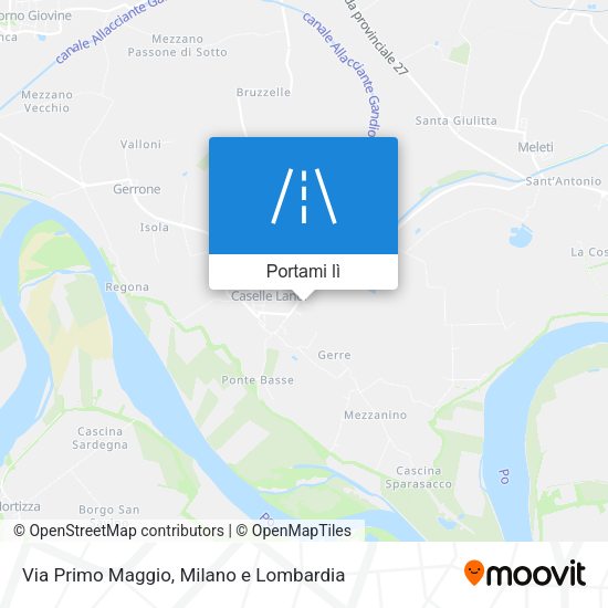Mappa Via Primo Maggio