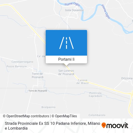 Mappa Strada Provinciale Ex SS 10 Padana Inferiore