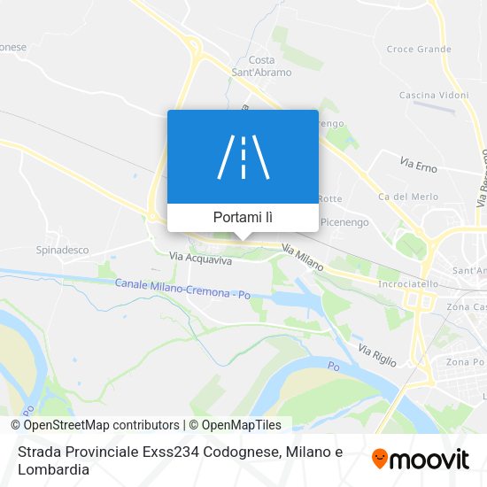 Mappa Strada Provinciale Exss234 Codognese