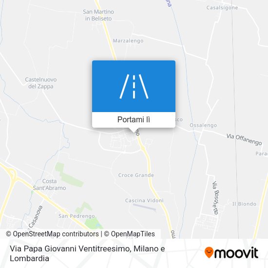 Mappa Via Papa Giovanni Ventitreesimo