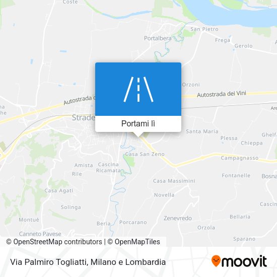 Mappa Via Palmiro Togliatti