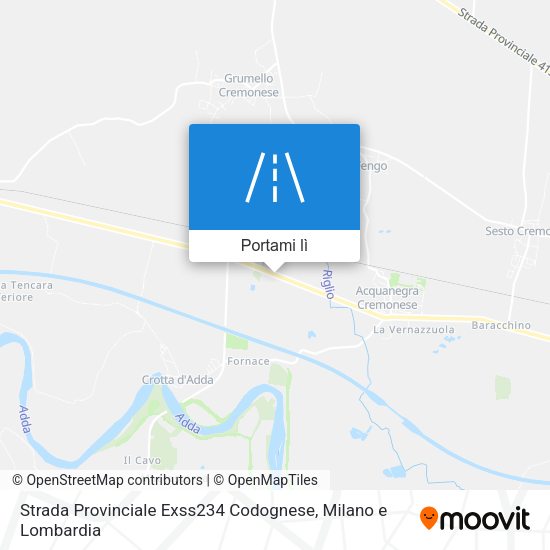 Mappa Strada Provinciale Exss234 Codognese