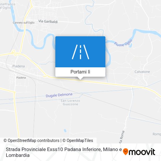 Mappa Strada Provinciale Exss10 Padana Inferiore