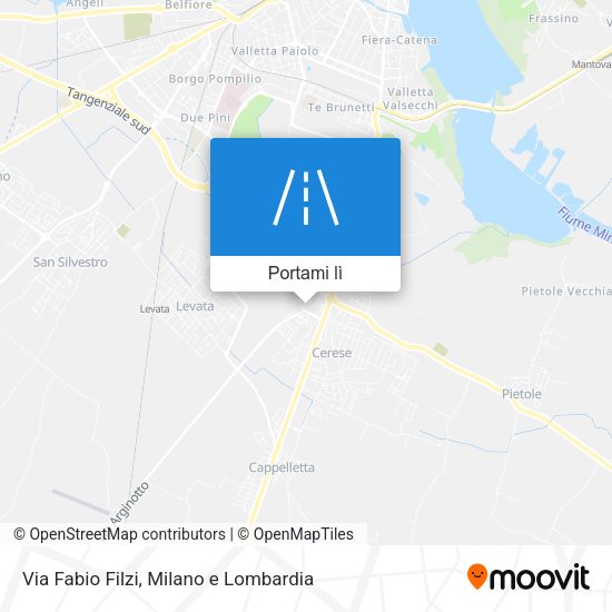 Mappa Via Fabio Filzi