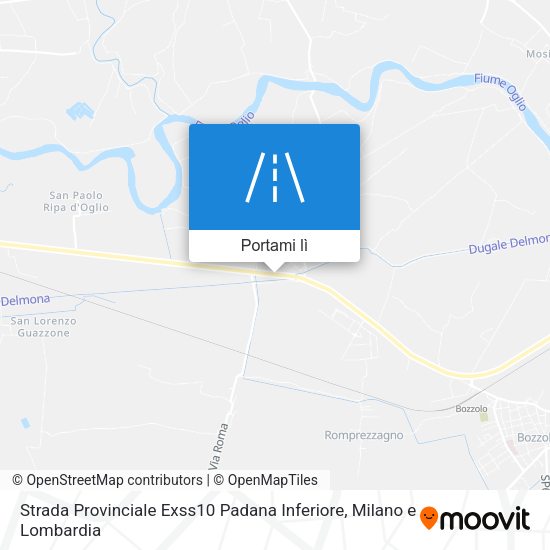 Mappa Strada Provinciale Exss10 Padana Inferiore