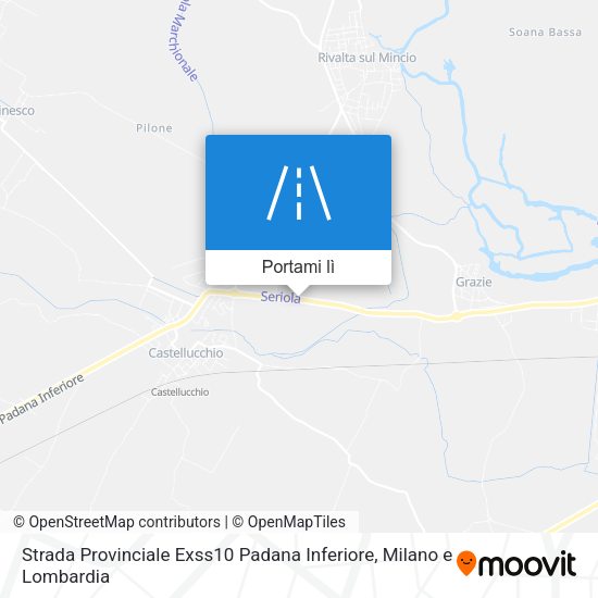 Mappa Strada Provinciale Exss10 Padana Inferiore