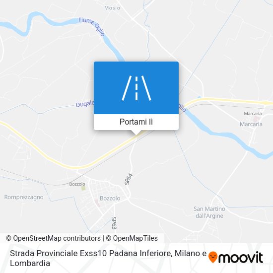 Mappa Strada Provinciale Exss10 Padana Inferiore