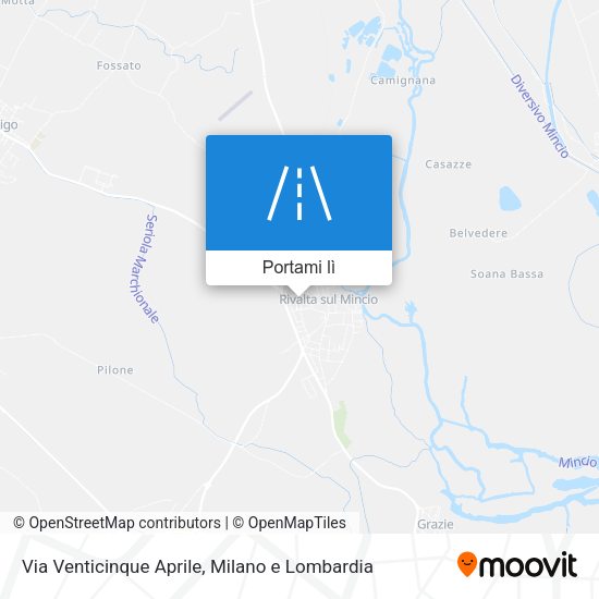 Mappa Via Venticinque Aprile