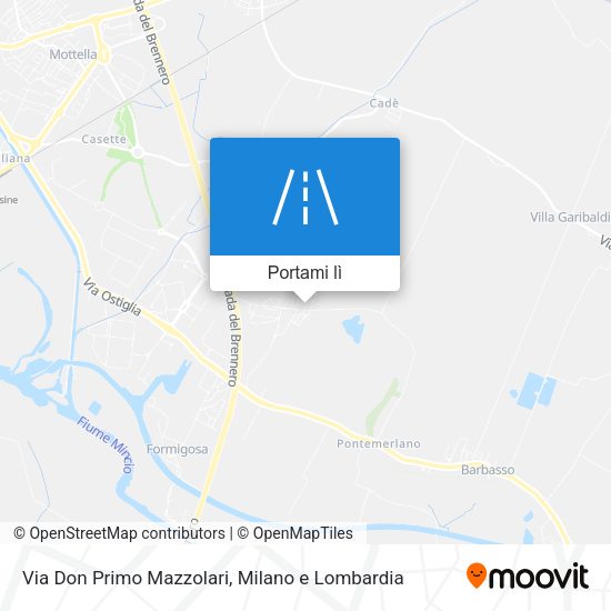 Mappa Via Don Primo Mazzolari