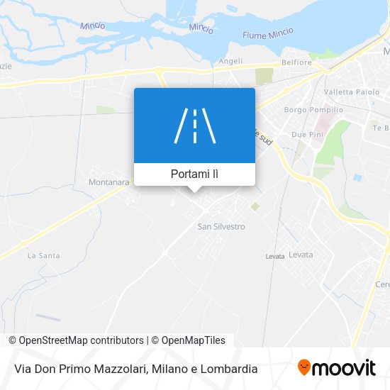 Mappa Via Don Primo Mazzolari