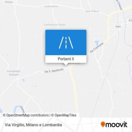 Mappa Via Virgilio
