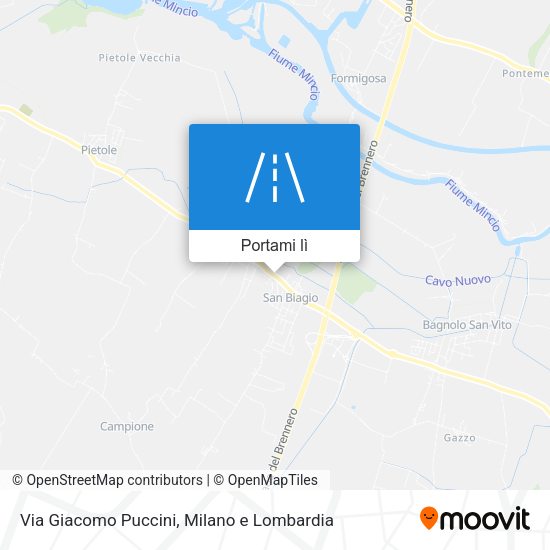 Mappa Via Giacomo Puccini