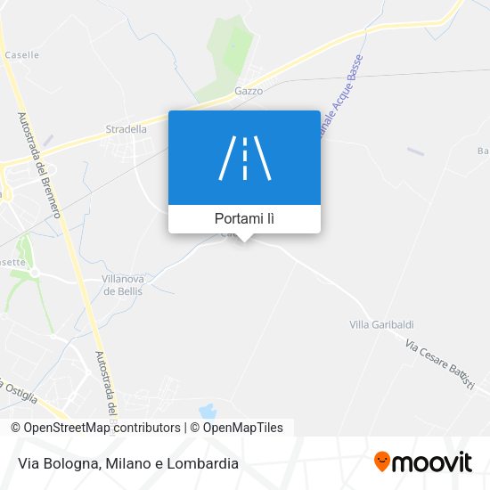 Mappa Via Bologna
