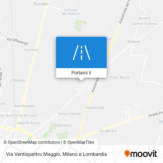 Mappa Via Ventiquattro Maggio