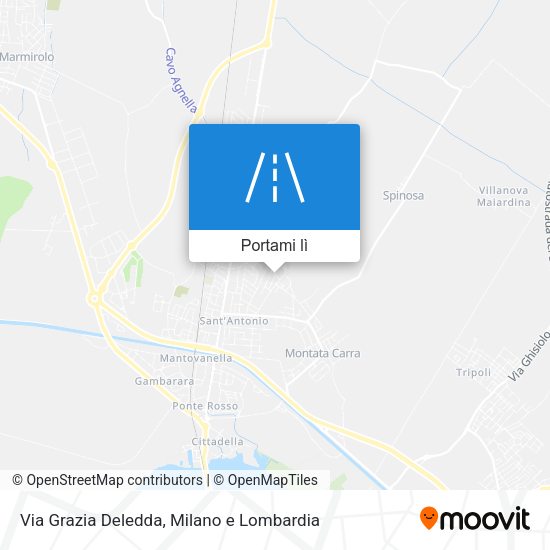 Mappa Via Grazia Deledda