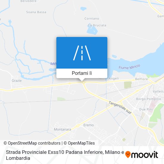 Mappa Strada Provinciale Exss10 Padana Inferiore