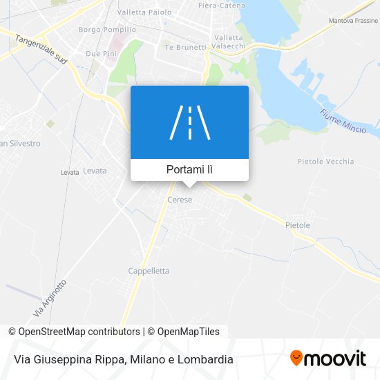 Mappa Via Giuseppina Rippa