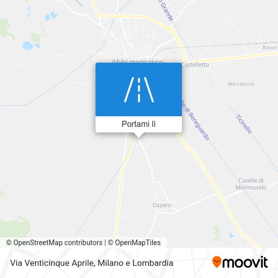 Mappa Via Venticinque Aprile
