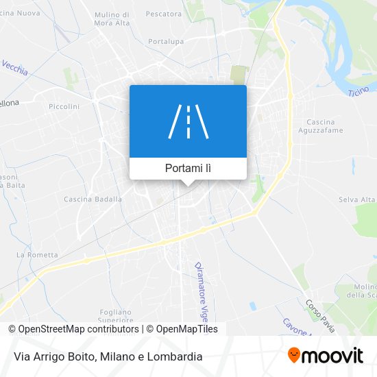 Mappa Via Arrigo Boito
