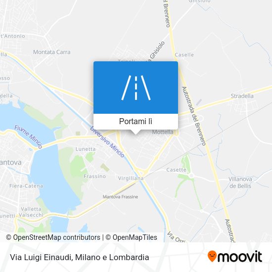 Mappa Via Luigi Einaudi