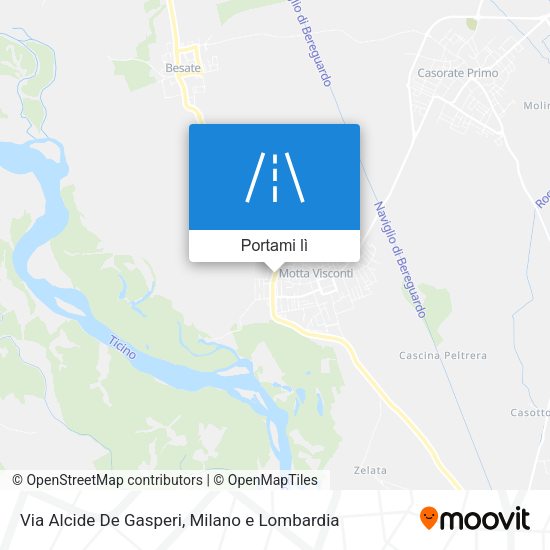 Mappa Via Alcide De Gasperi