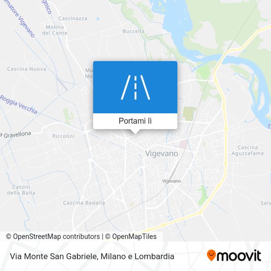 Mappa Via Monte San Gabriele