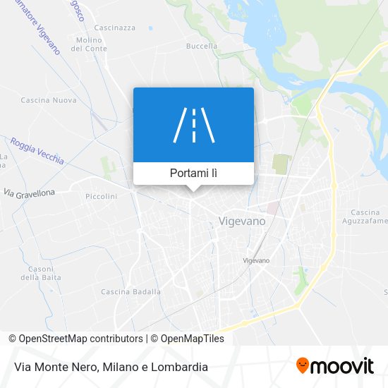 Mappa Via Monte Nero