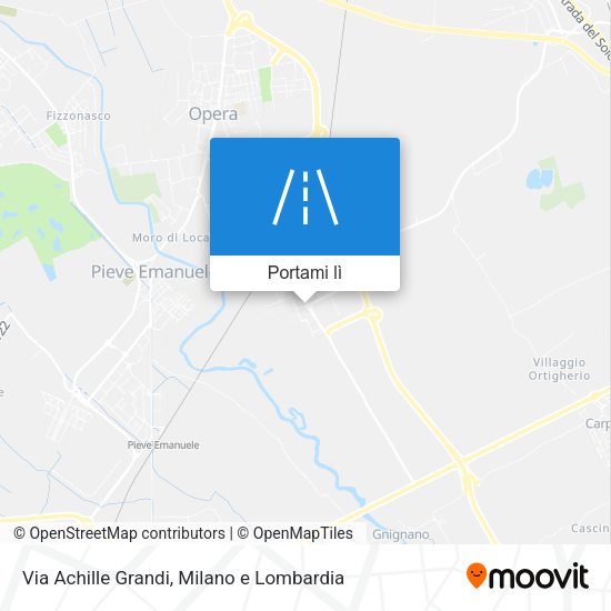 Mappa Via Achille Grandi