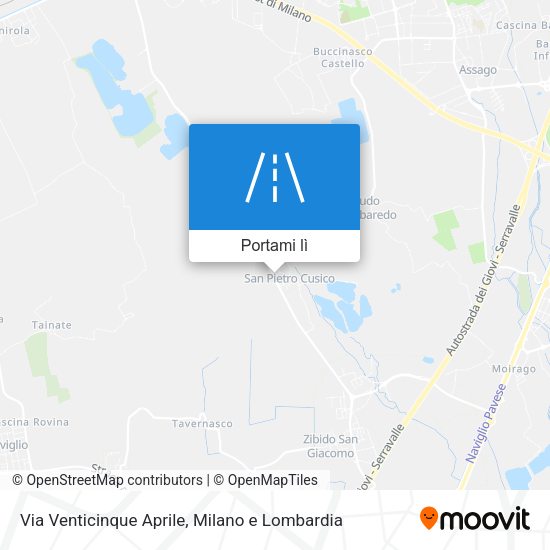Mappa Via Venticinque Aprile