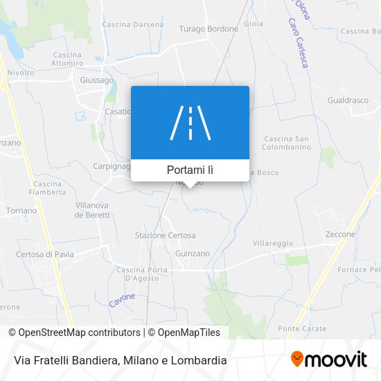 Mappa Via Fratelli Bandiera