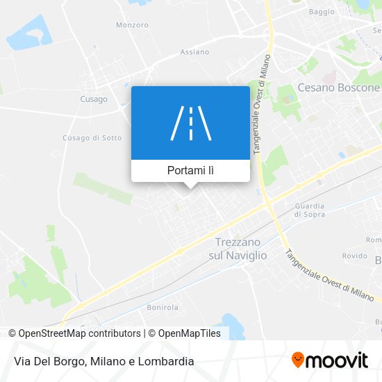 Mappa Via Del Borgo